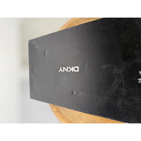 DKNY Palz Faux Fur Slipper Slides Camo Multi Logo Platform US 7 NWB - Picture 7 of 12